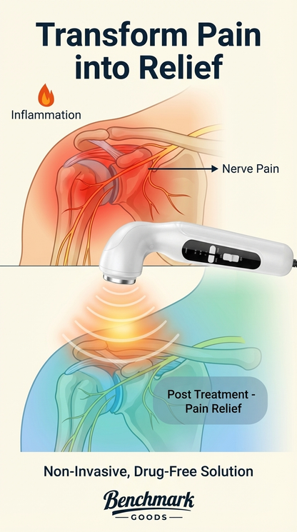 Ultrasonic relaxer physiotherapy device.