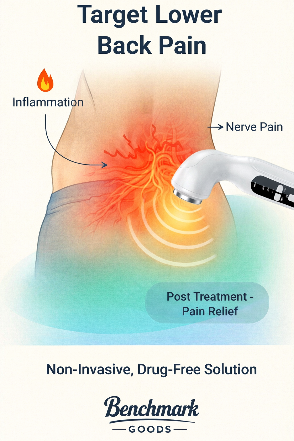 Ultrasonic relaxer physiotherapy device.