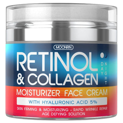Retinol collagen face moisturizer cream