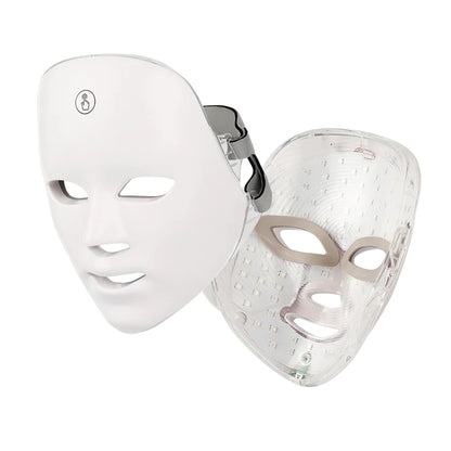 White LED beauty mask for facial therapy