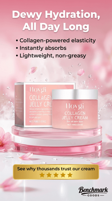Collagen jelly cream moisturizer jar