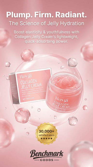 Collagen jelly cream moisturizer jar